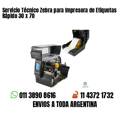 Servicio Técnico Zebra para Impresora de Etiquetas Rápido 30 x 70