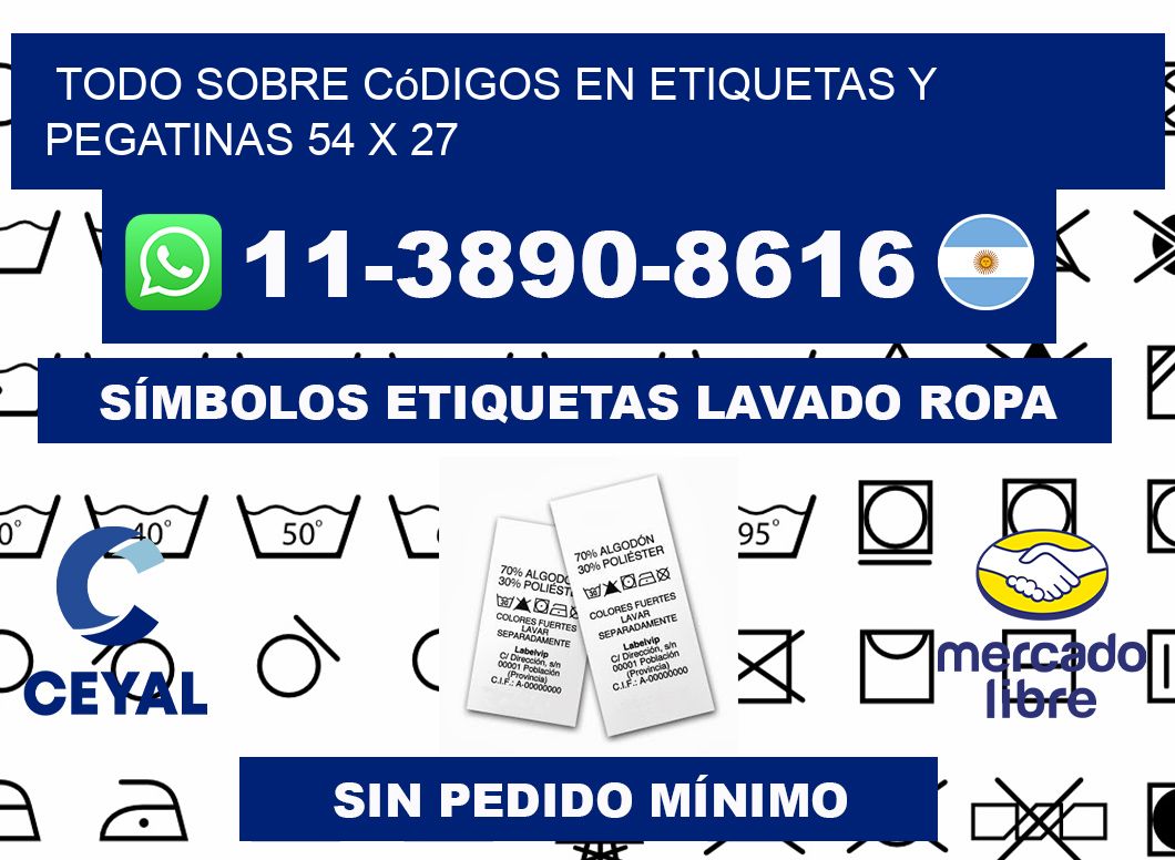 Todo sobre códigos en etiquetas y pegatinas 54 x 27