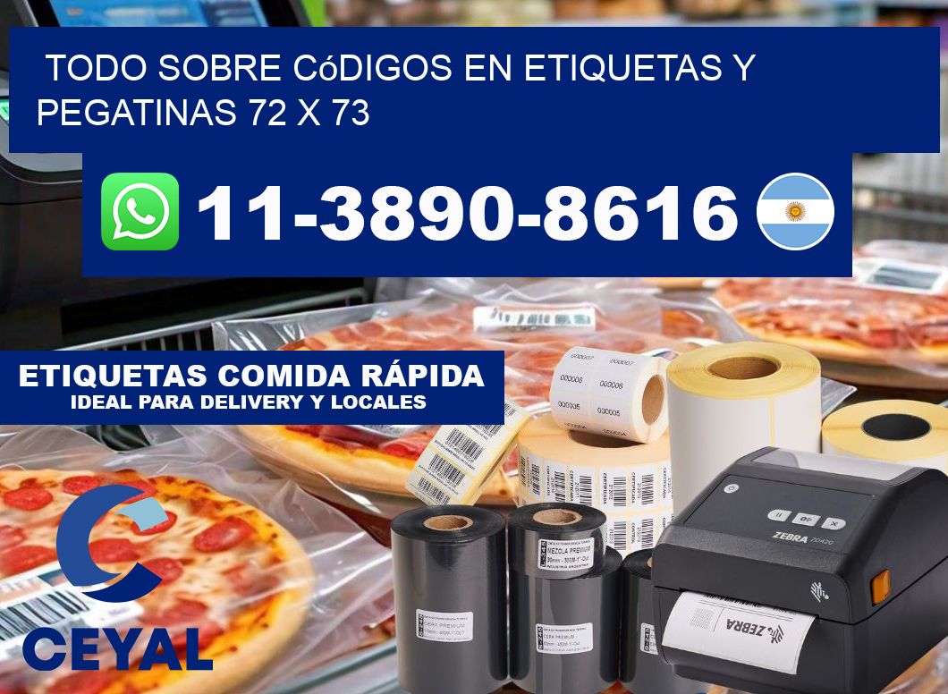 Todo sobre códigos en etiquetas y pegatinas 72 x 73