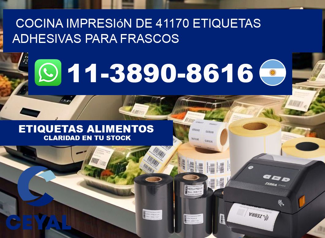 cocina impresión de 41170 etiquetas adhesivas para frascos
