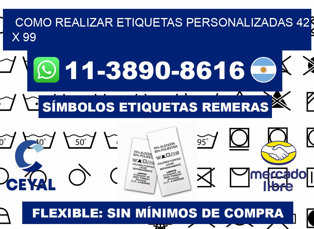 como realizar etiquetas personalizadas 42 x 99