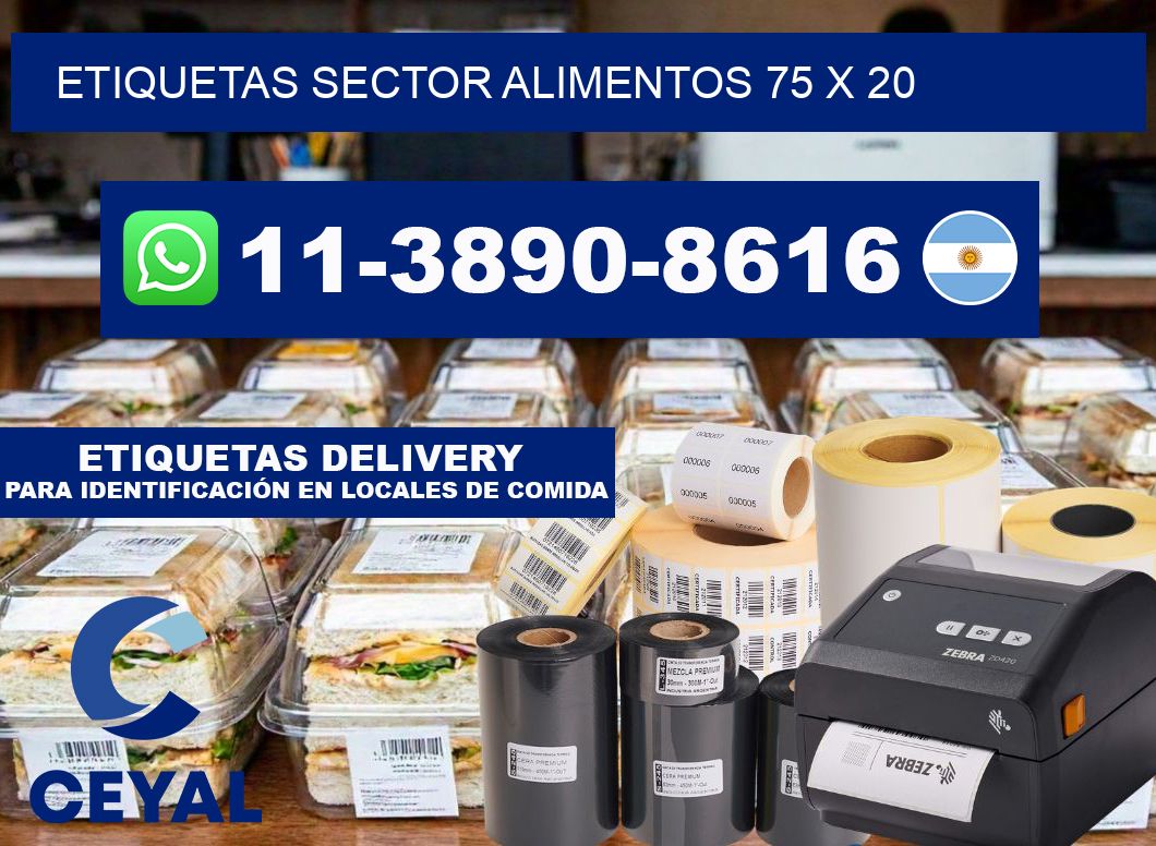 etiquetas sector alimentos 75 x 20