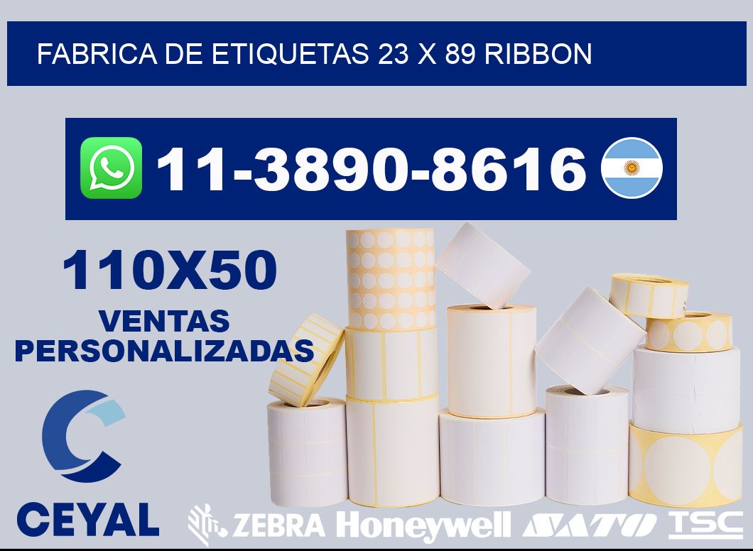 fabrica de etiquetas 23 x 89 ribbon