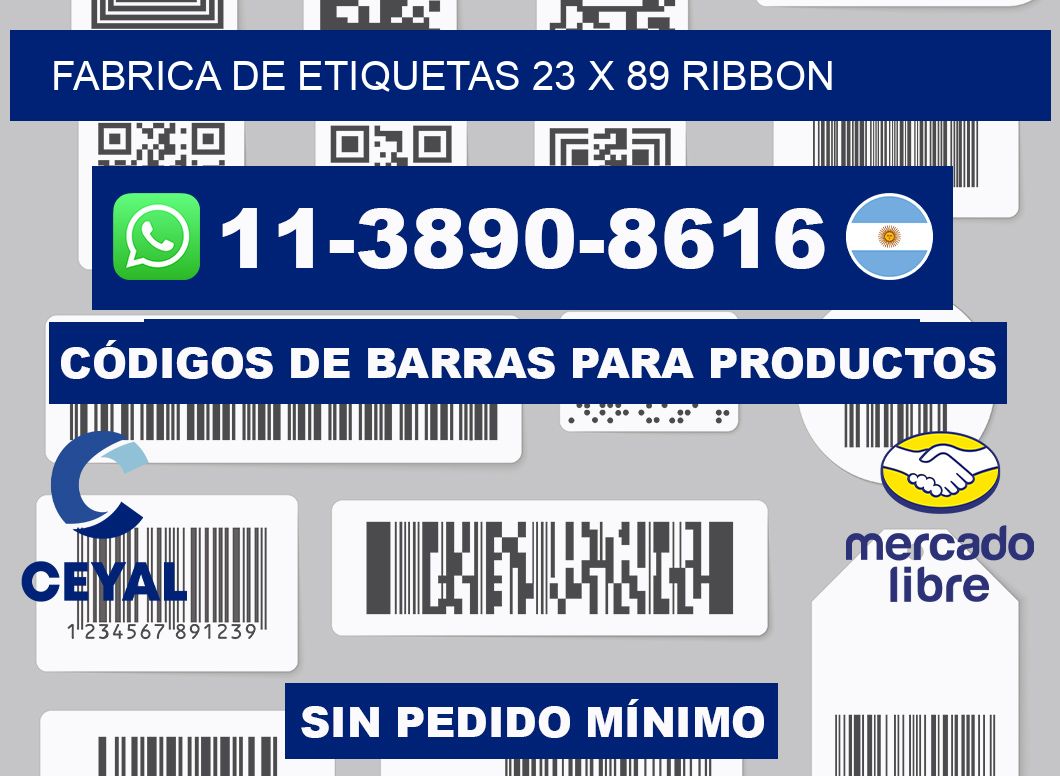 fabrica de etiquetas 23 x 89 ribbon