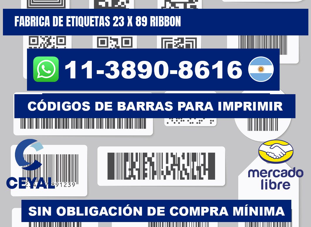 fabrica de etiquetas 23 x 89 ribbon