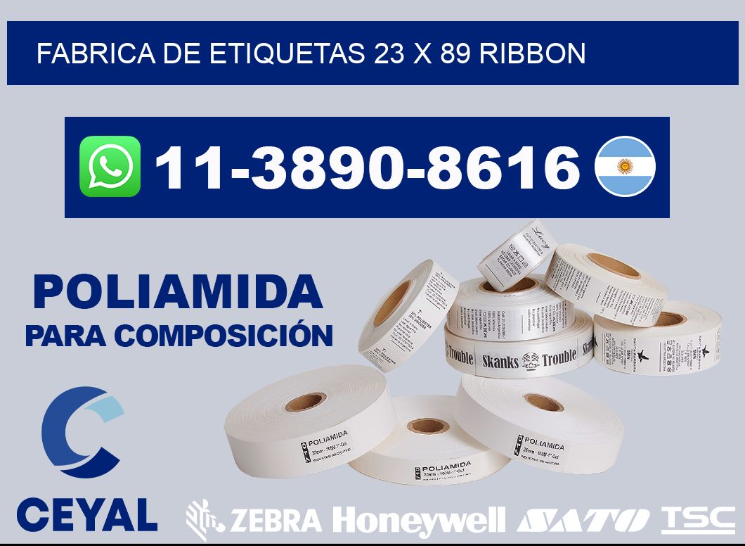 fabrica de etiquetas 23 x 89 ribbon
