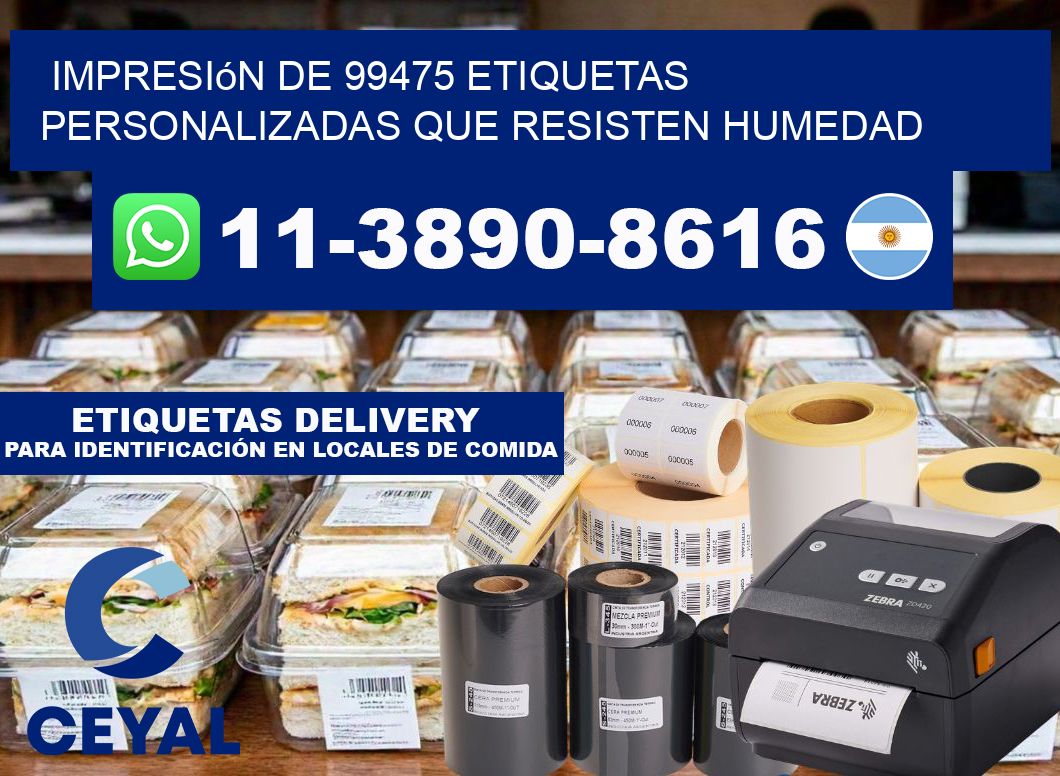 impresión de 99475 etiquetas personalizadas que resisten humedad