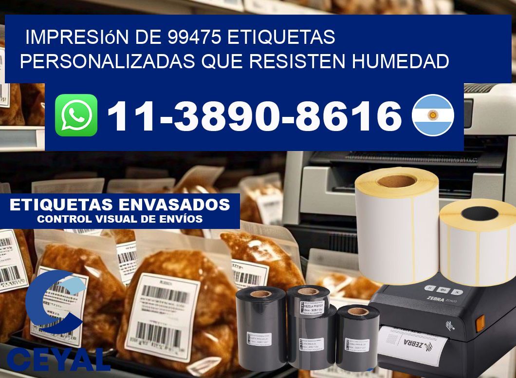 impresión de 99475 etiquetas personalizadas que resisten humedad