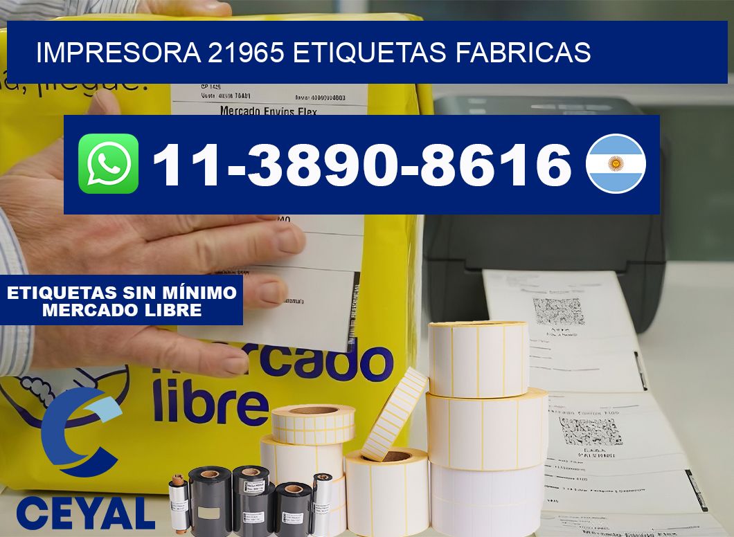 impresora 21965 etiquetas fabricas