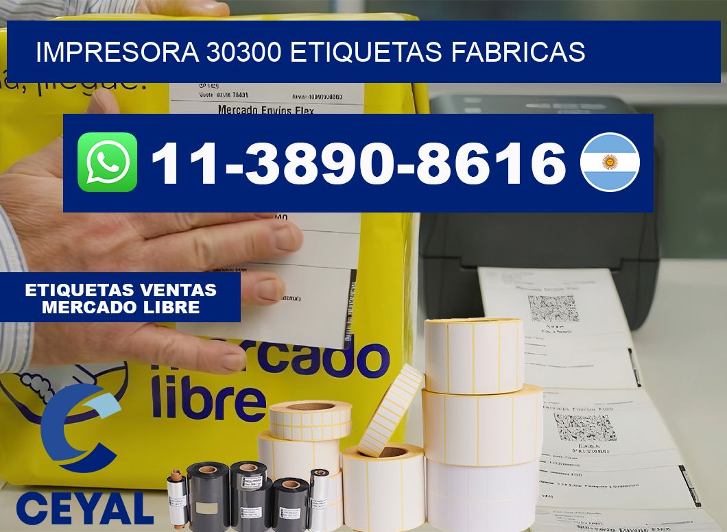impresora 30300 etiquetas fabricas