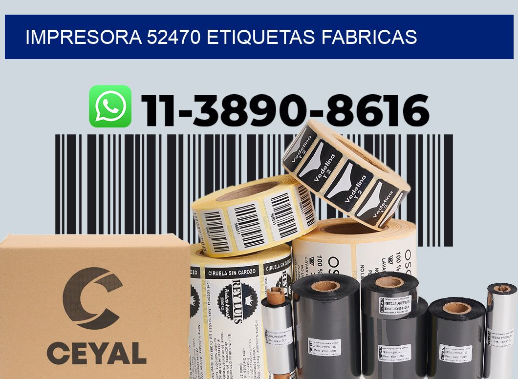 impresora 52470 etiquetas fabricas