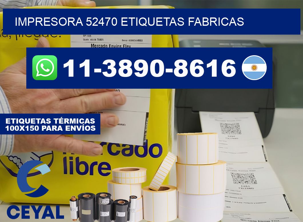impresora 52470 etiquetas fabricas