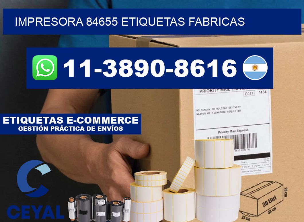 impresora 84655 etiquetas fabricas