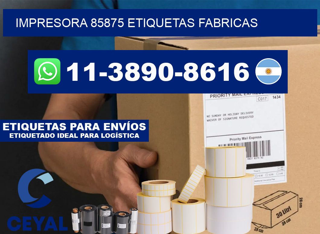 impresora 85875 etiquetas fabricas