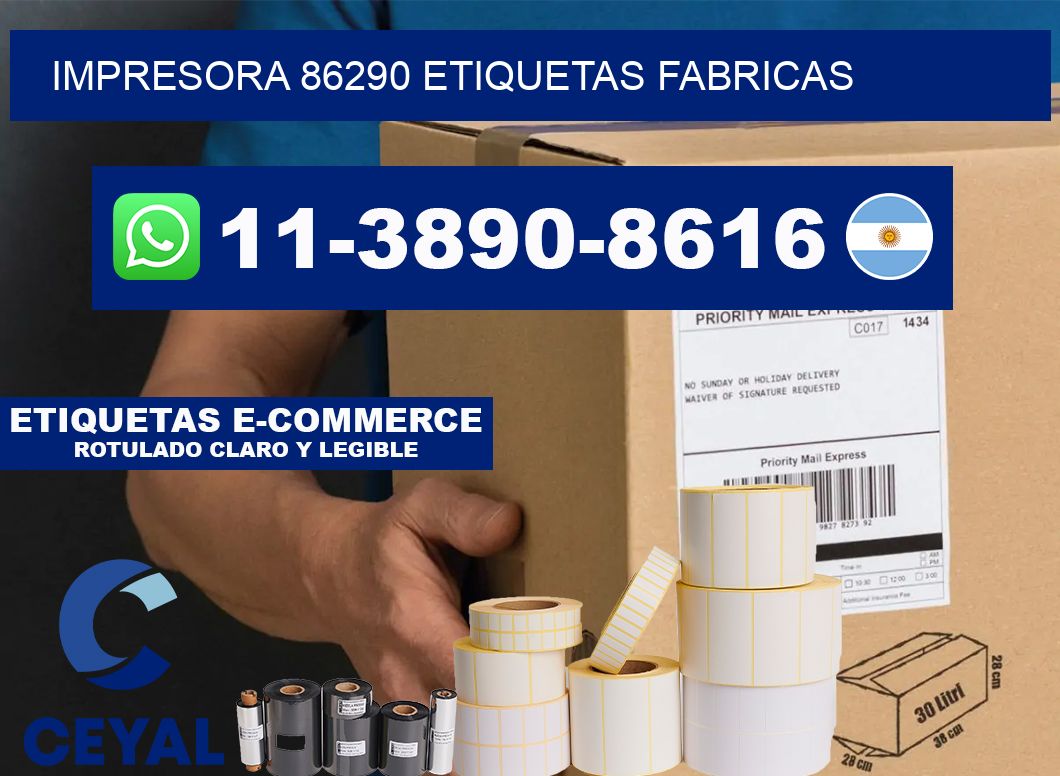 impresora 86290 etiquetas fabricas