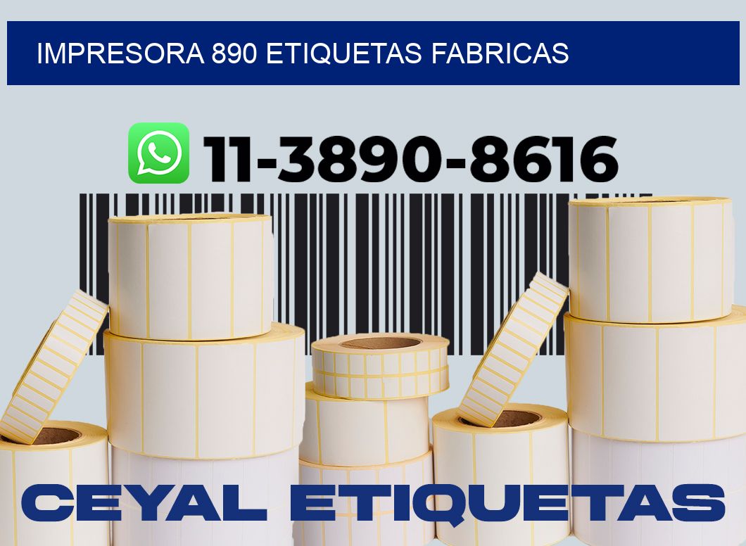 impresora 890 etiquetas fabricas