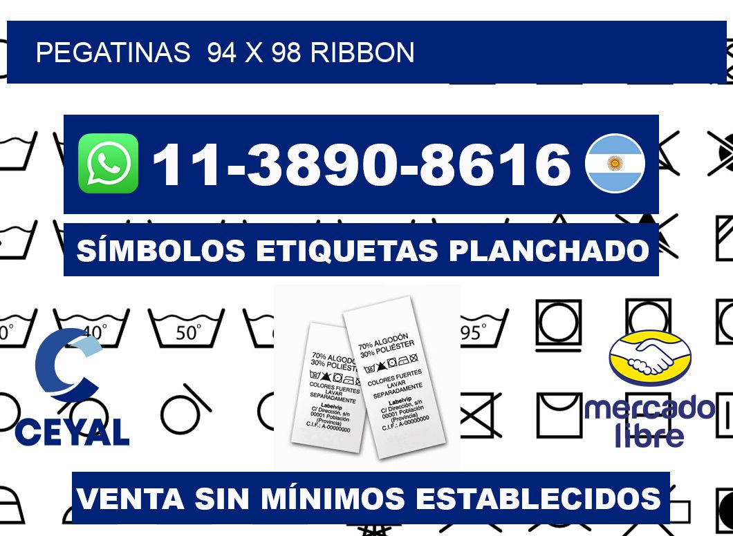 pegatinas 94 x 98 ribbon