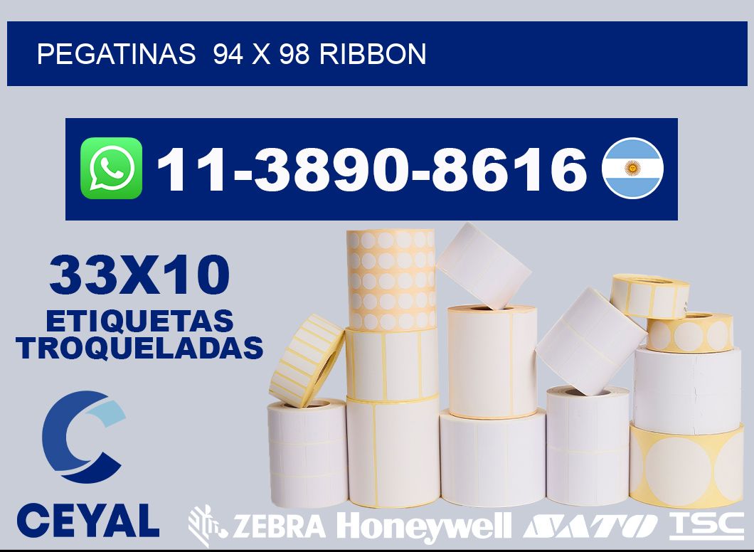 pegatinas 94 x 98 ribbon