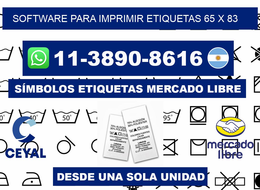 software para imprimir etiquetas 65 x 83