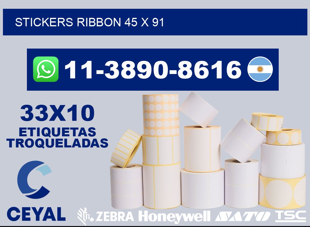 stickers ribbon 45 x 91