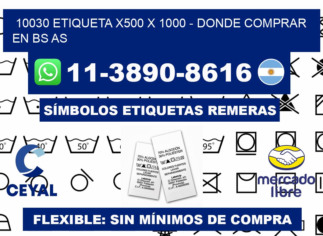 10030 etiqueta x500 x 1000 - Donde Comprar en bs as