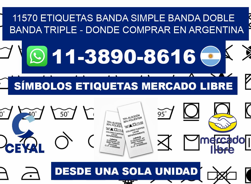 11570 etiquetas banda simple banda doble banda triple - Donde Comprar en Argentina