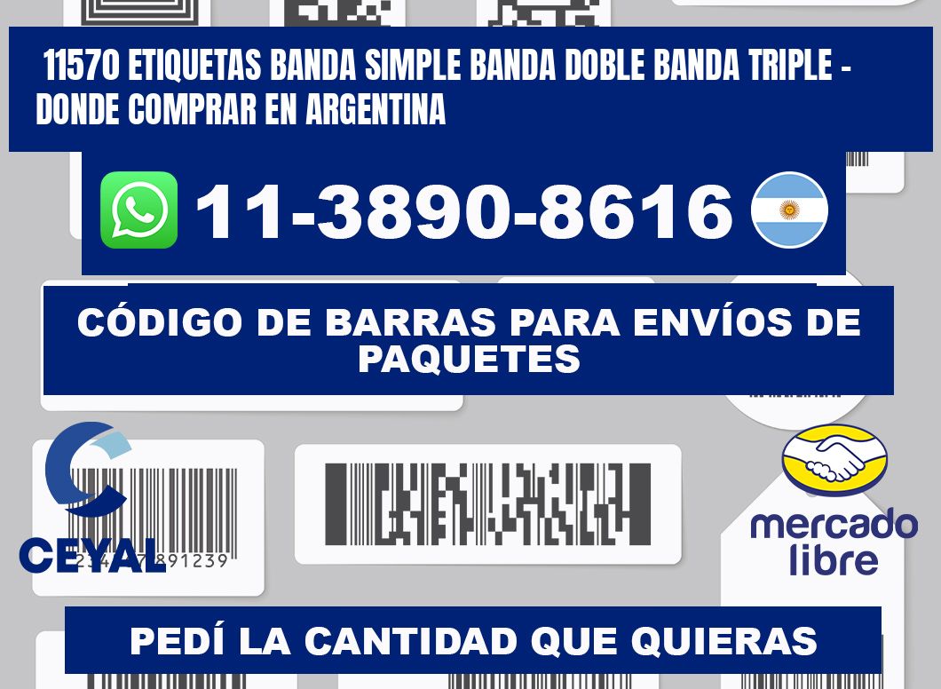 11570 etiquetas banda simple banda doble banda triple - Donde Comprar en Argentina
