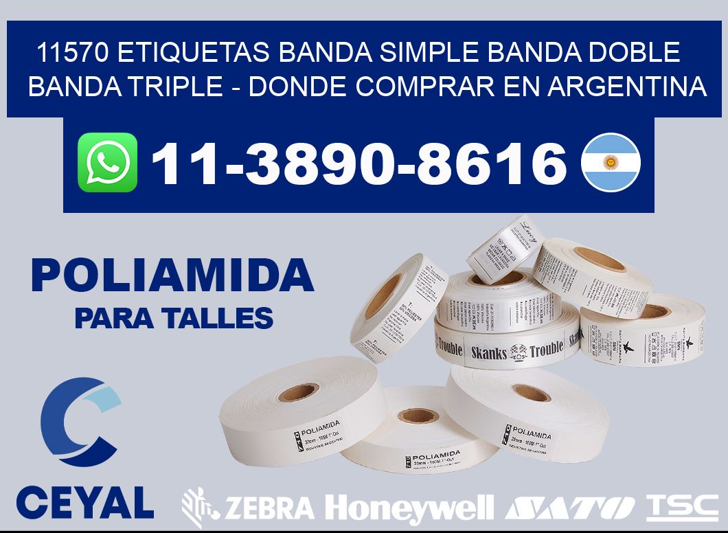 11570 etiquetas banda simple banda doble banda triple - Donde Comprar en Argentina