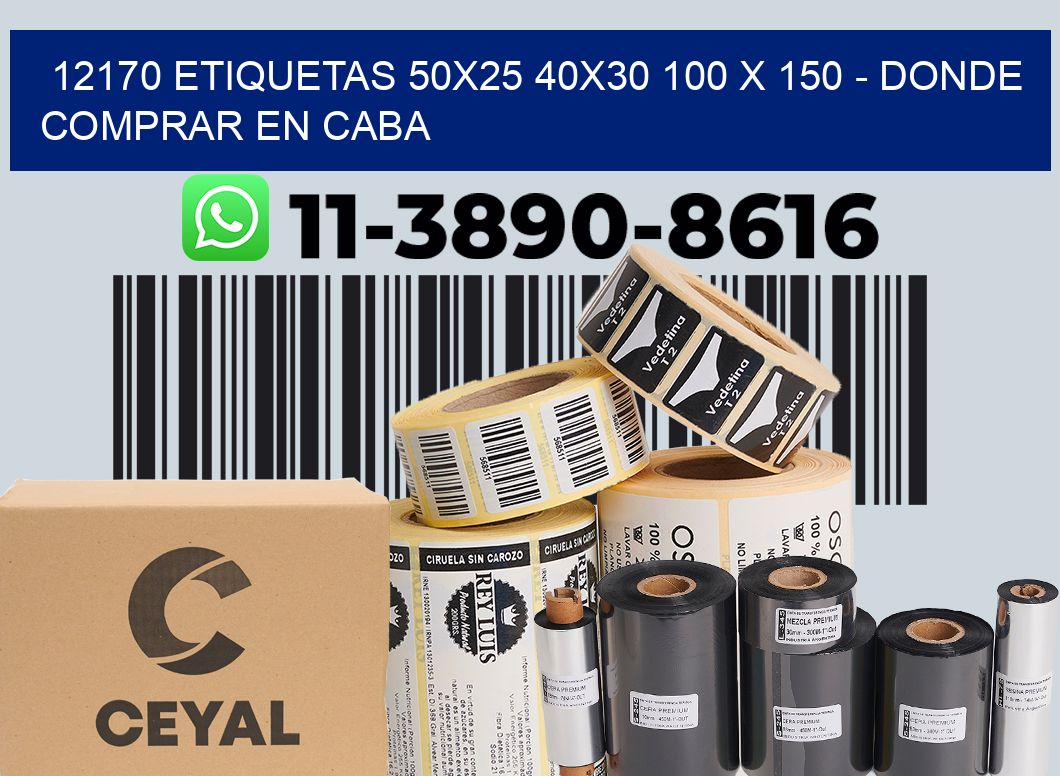12170 etiquetas 50x25 40x30 100 x 150 - Donde Comprar en Caba
