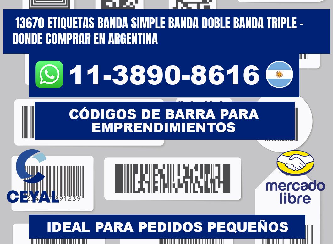13670 etiquetas banda simple banda doble banda triple - Donde Comprar en Argentina