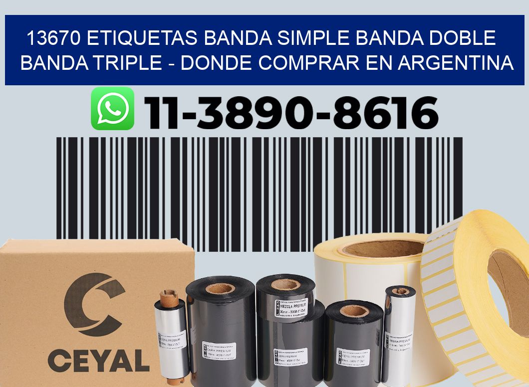13670 etiquetas banda simple banda doble banda triple - Donde Comprar en Argentina