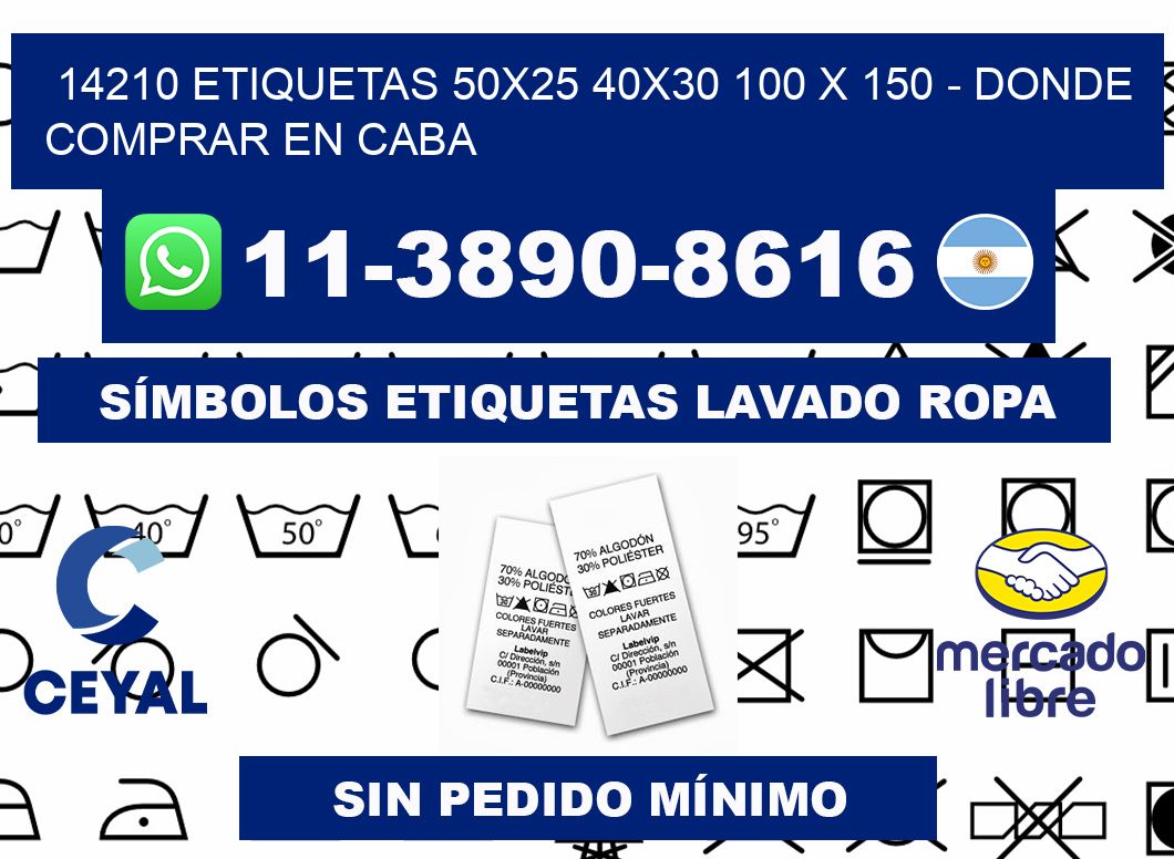 14210 etiquetas 50x25 40x30 100 x 150 - Donde Comprar en Caba