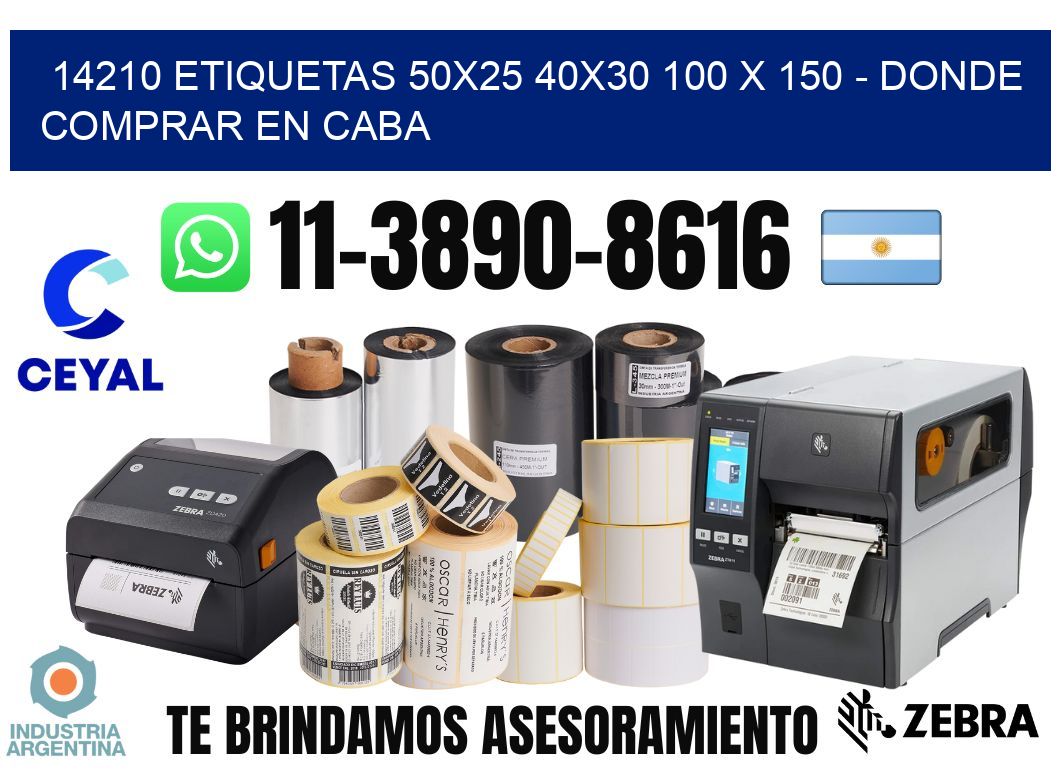 14210 etiquetas 50x25 40x30 100 x 150 - Donde Comprar en Caba