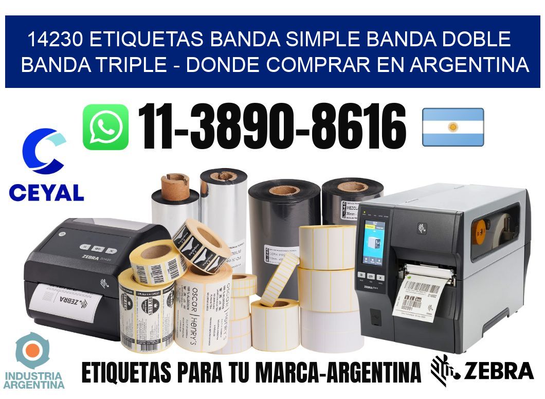 14230 etiquetas banda simple banda doble banda triple - Donde Comprar en Argentina