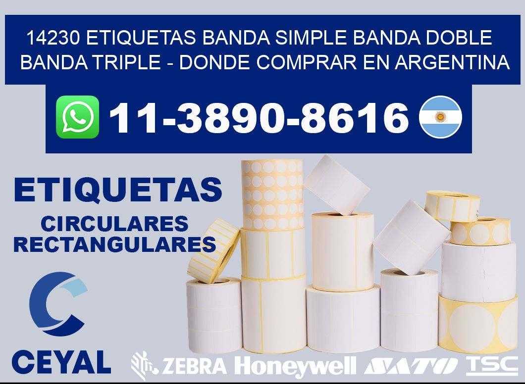 14230 etiquetas banda simple banda doble banda triple - Donde Comprar en Argentina