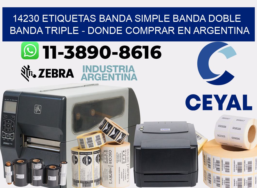 14230 etiquetas banda simple banda doble banda triple - Donde Comprar en Argentina