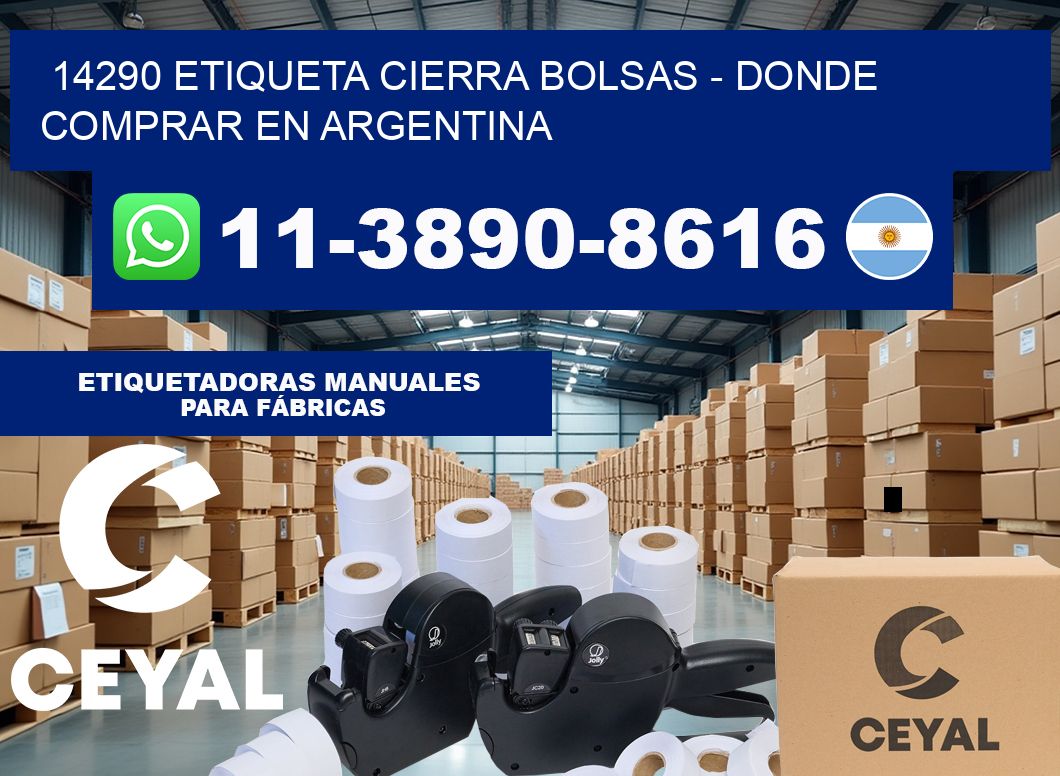 14290 etiqueta Cierra Bolsas – Donde Comprar en Argentina