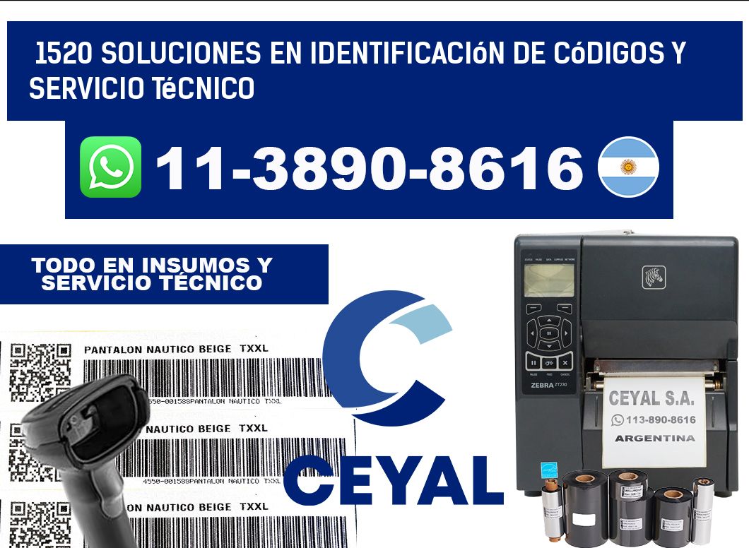 1520 Soluciones en Identificación de códigos y Servicio Técnico