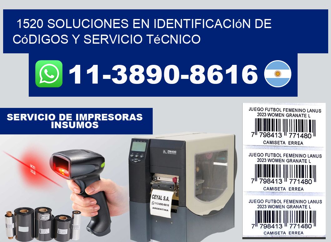 1520 Soluciones en Identificación de códigos y Servicio Técnico