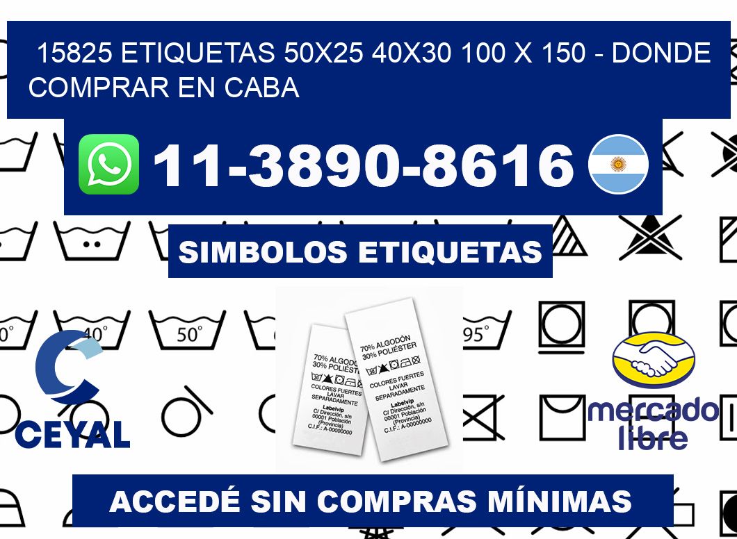 15825 etiquetas 50x25 40x30 100 x 150 - Donde Comprar en Caba