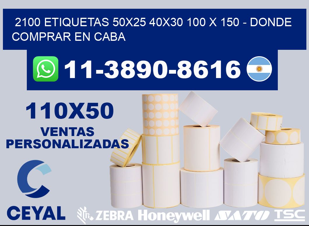 2100 etiquetas 50x25 40x30 100 x 150 - Donde Comprar en Caba