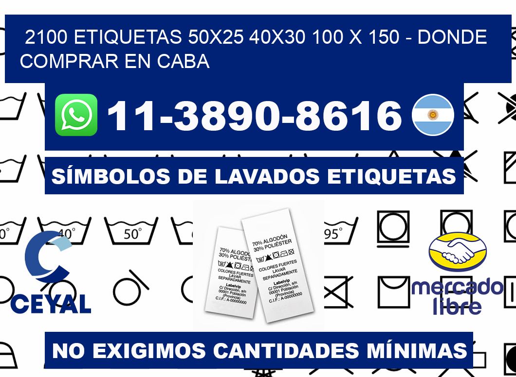 2100 etiquetas 50x25 40x30 100 x 150 - Donde Comprar en Caba