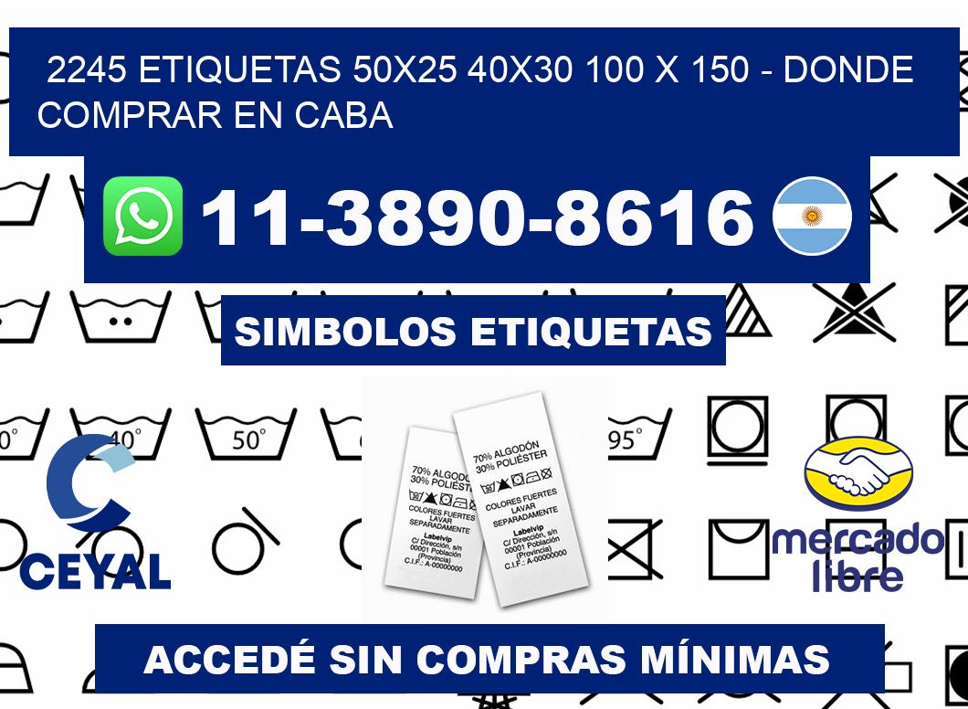 2245 etiquetas 50x25 40x30 100 x 150 - Donde Comprar en Caba