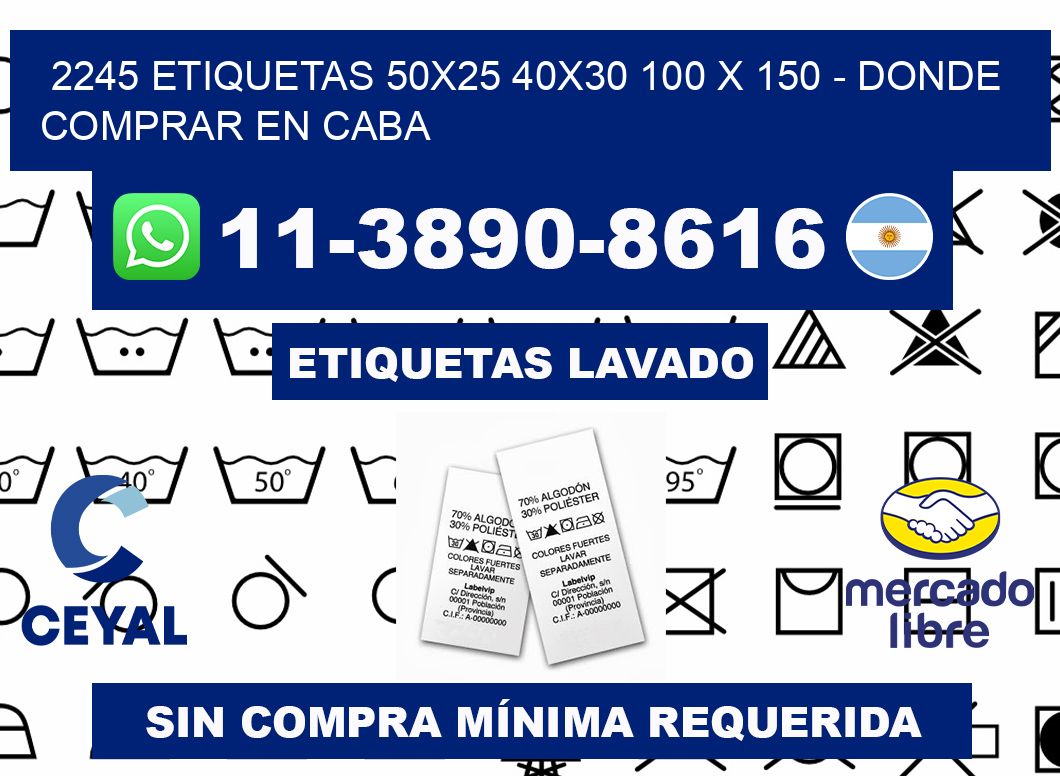 2245 etiquetas 50x25 40x30 100 x 150 - Donde Comprar en Caba