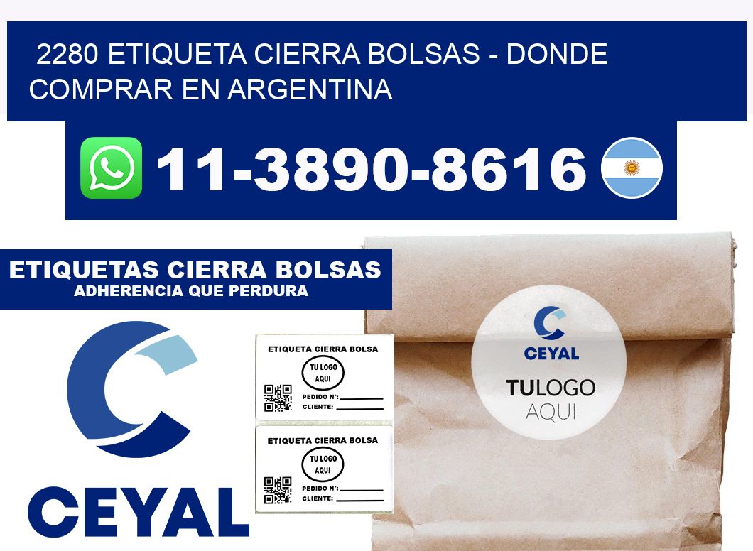 2280 etiqueta Cierra Bolsas - Donde Comprar en Argentina