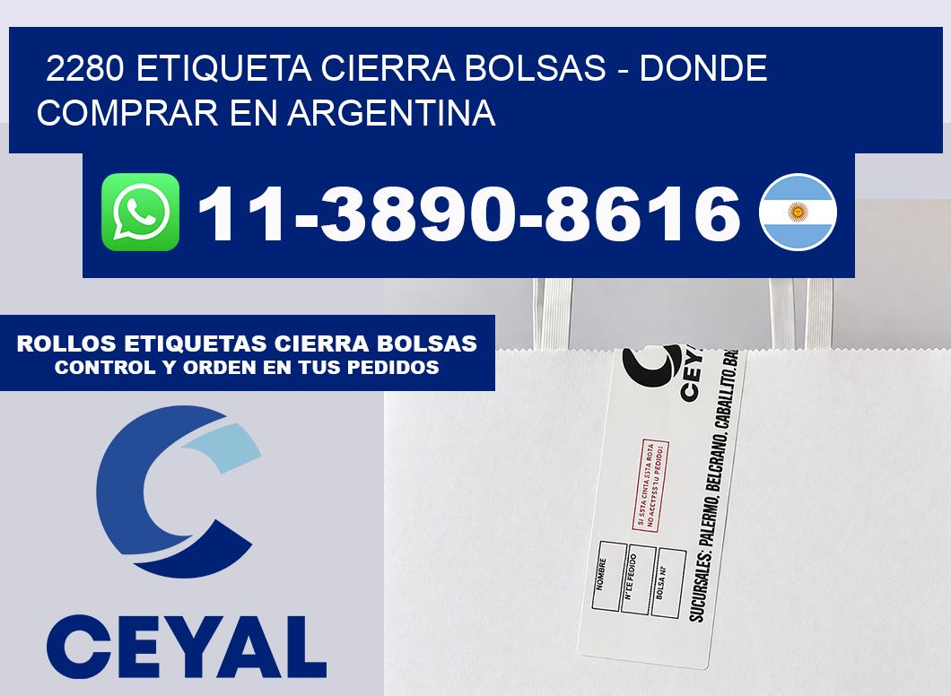2280 etiqueta Cierra Bolsas – Donde Comprar en Argentina