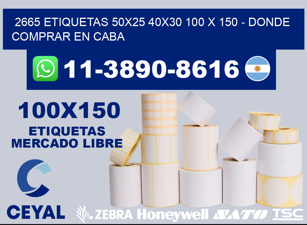 2665 etiquetas 50x25 40x30 100 x 150 - Donde Comprar en Caba