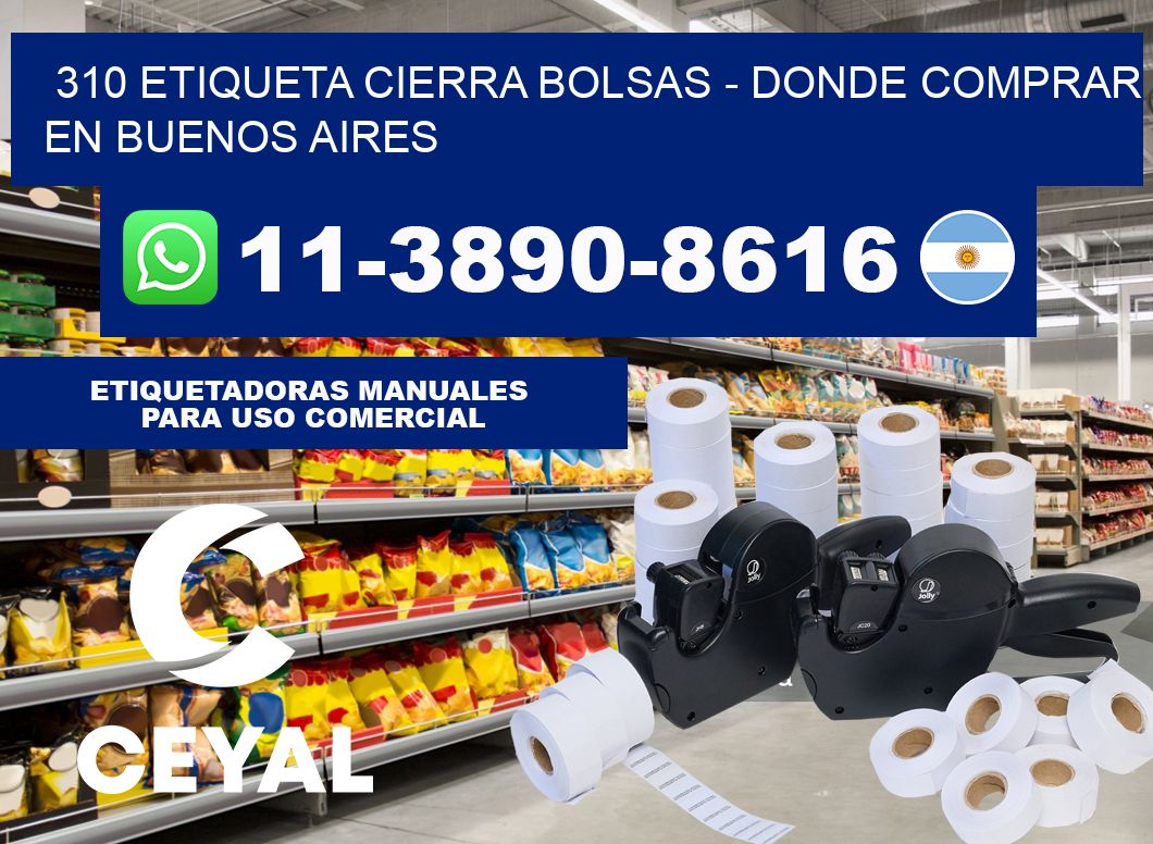 310 etiqueta Cierra Bolsas - Donde Comprar en Buenos Aires
