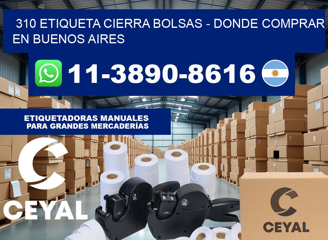 310 etiqueta Cierra Bolsas – Donde Comprar en Buenos Aires