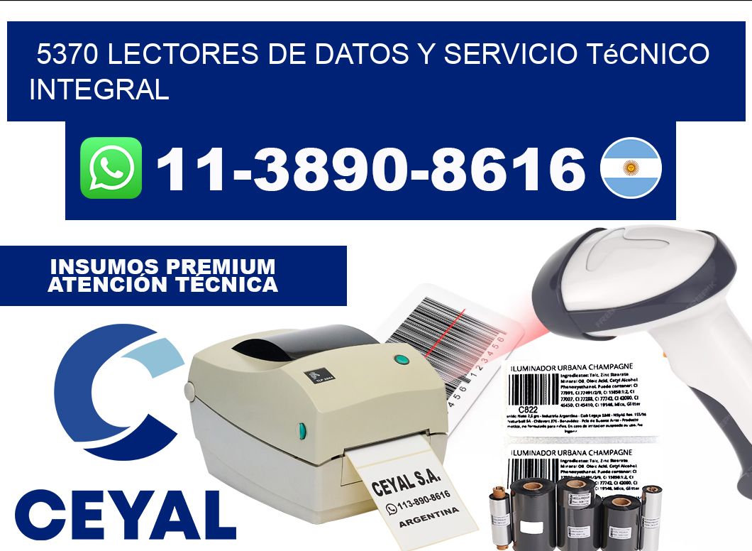 5370 Lectores de Datos y Servicio Técnico Integral